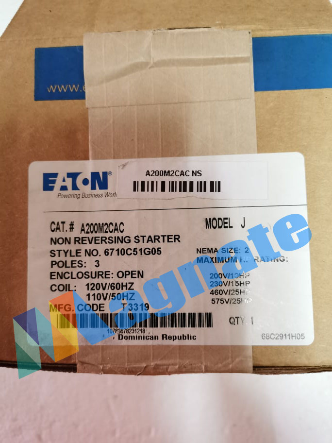 Eaton Non Reversing Starter  PN: A200M2CAC