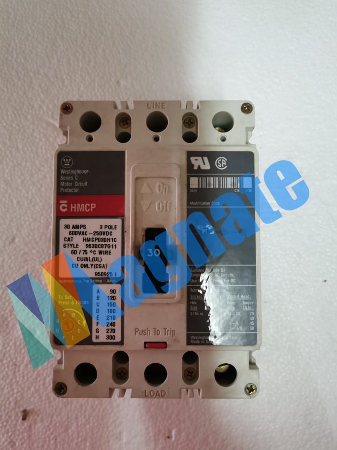 Westinghouse Series C Motor Circuit Protector PN: HMCP030H1C