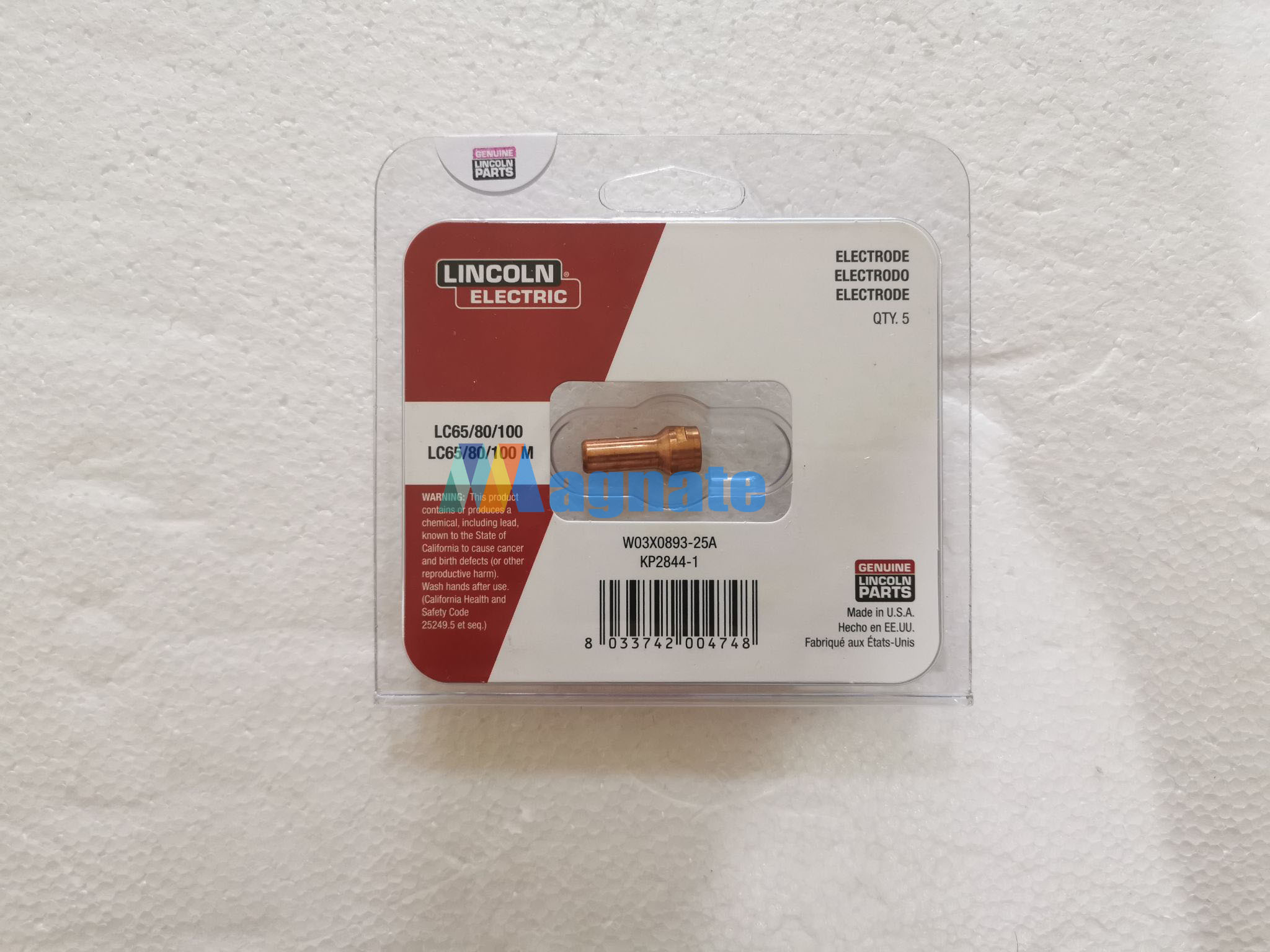 Lincoln Electric Electrode LC65 PN: KP2844-1